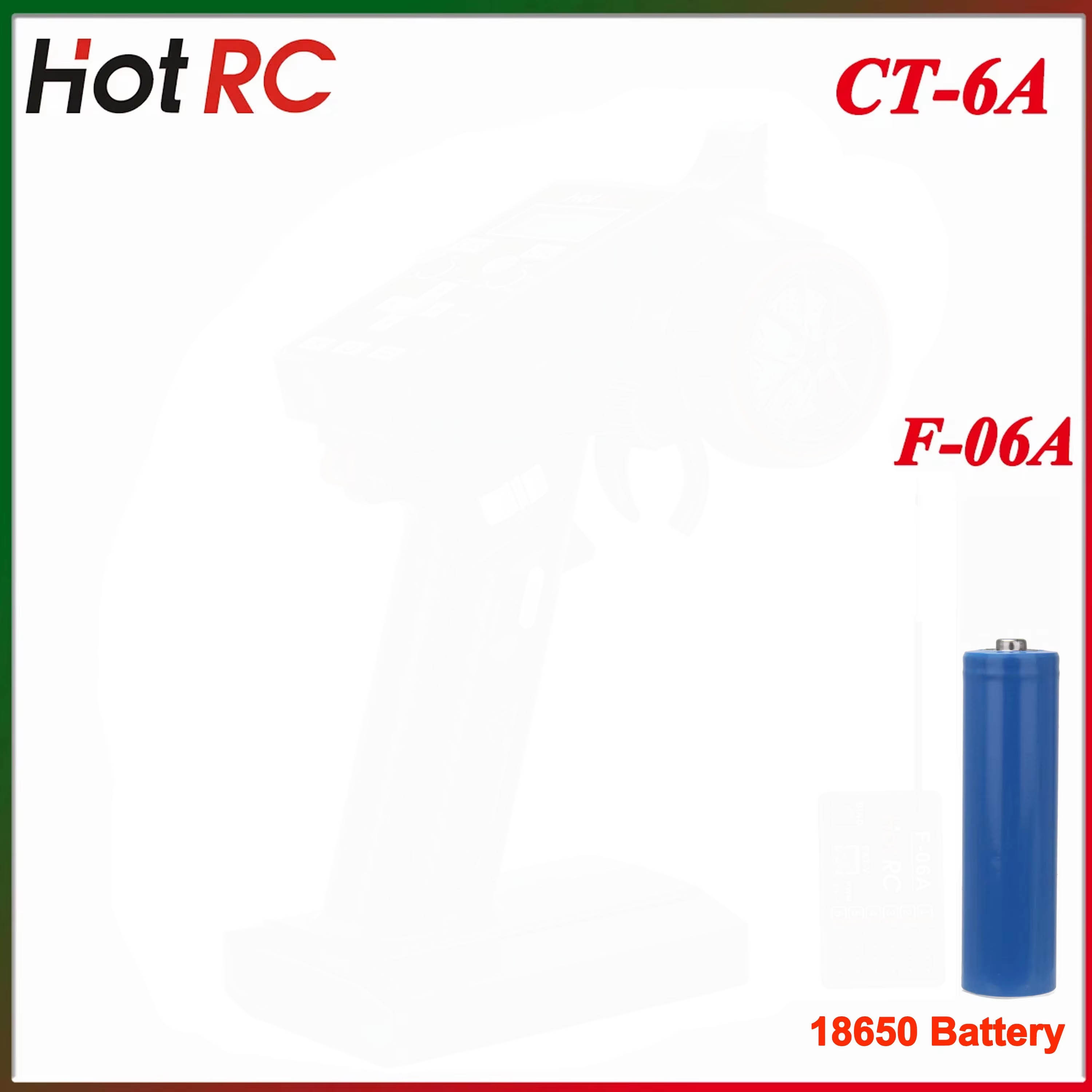 Radio Transmitter 6Ch - HotRC CT-6A 2.4G 6CH 6 Kanal