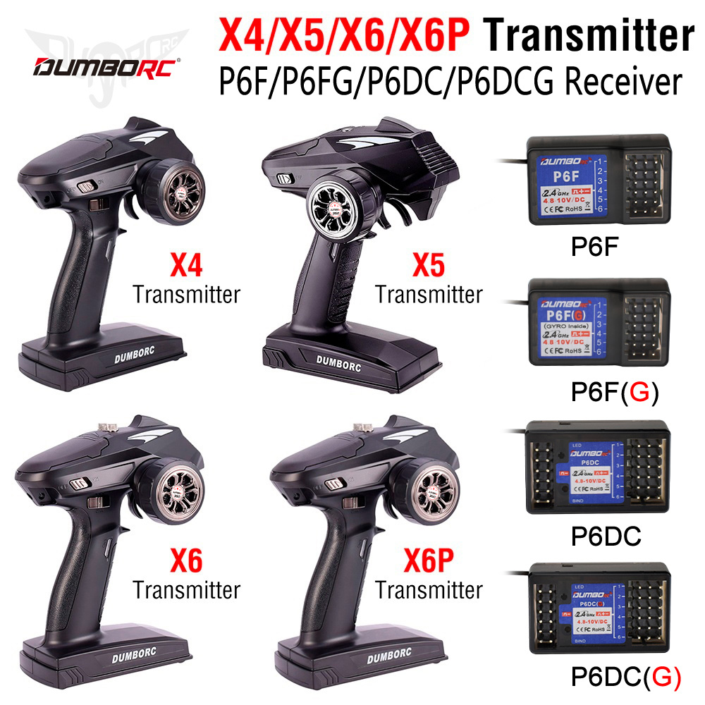 Radio Transmitter 6Ch - DUMBORC X6P 6CH 2.4G RC Radyo