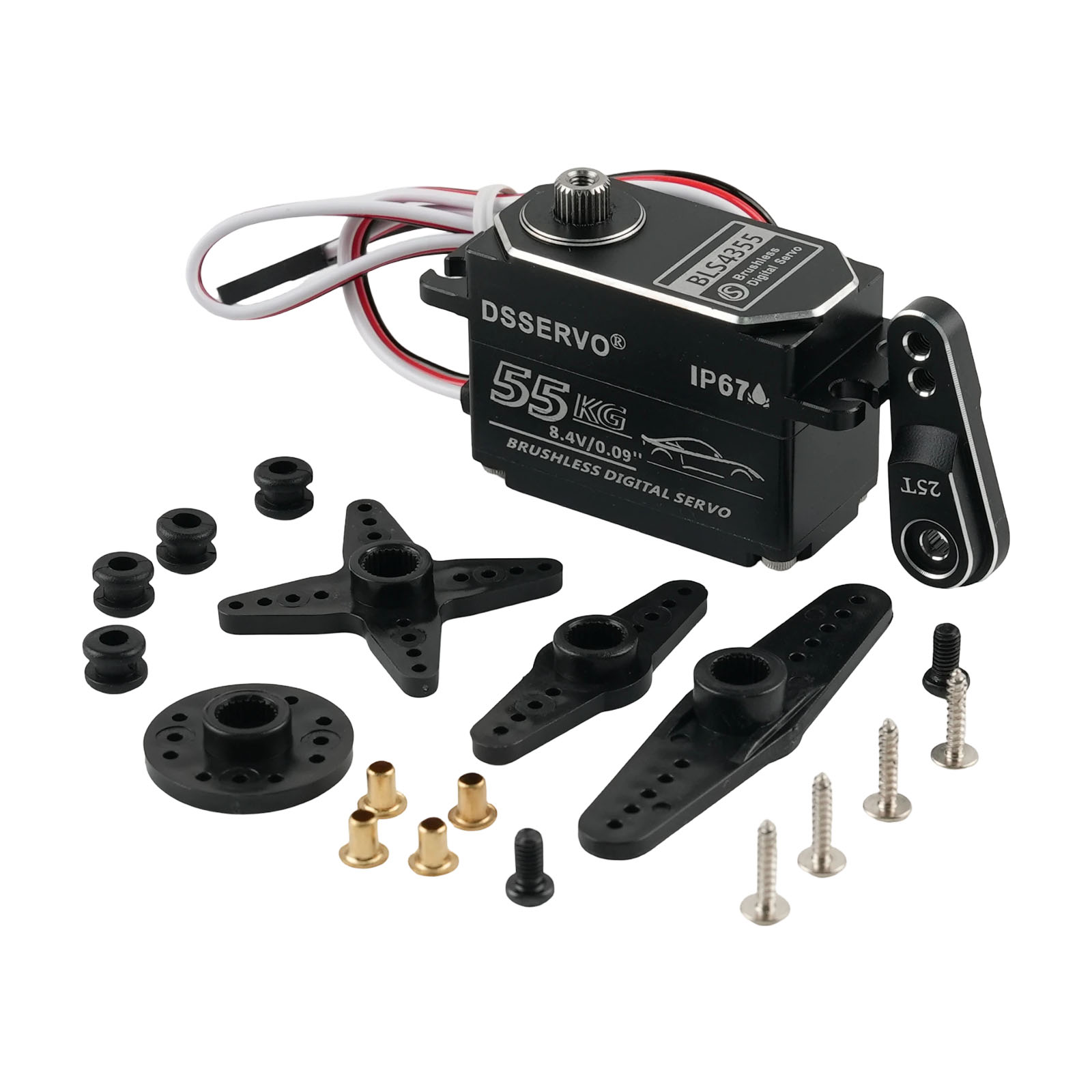 Rc Hobby Products - Dsservo BLS4355 55KG Düşük Profil Tam