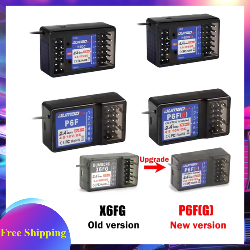 Radio Transmitter 6Ch - DUMBORC P6F/P6FG/P6DC/P6DCG 2.4G 6CH Radyo Kontrol