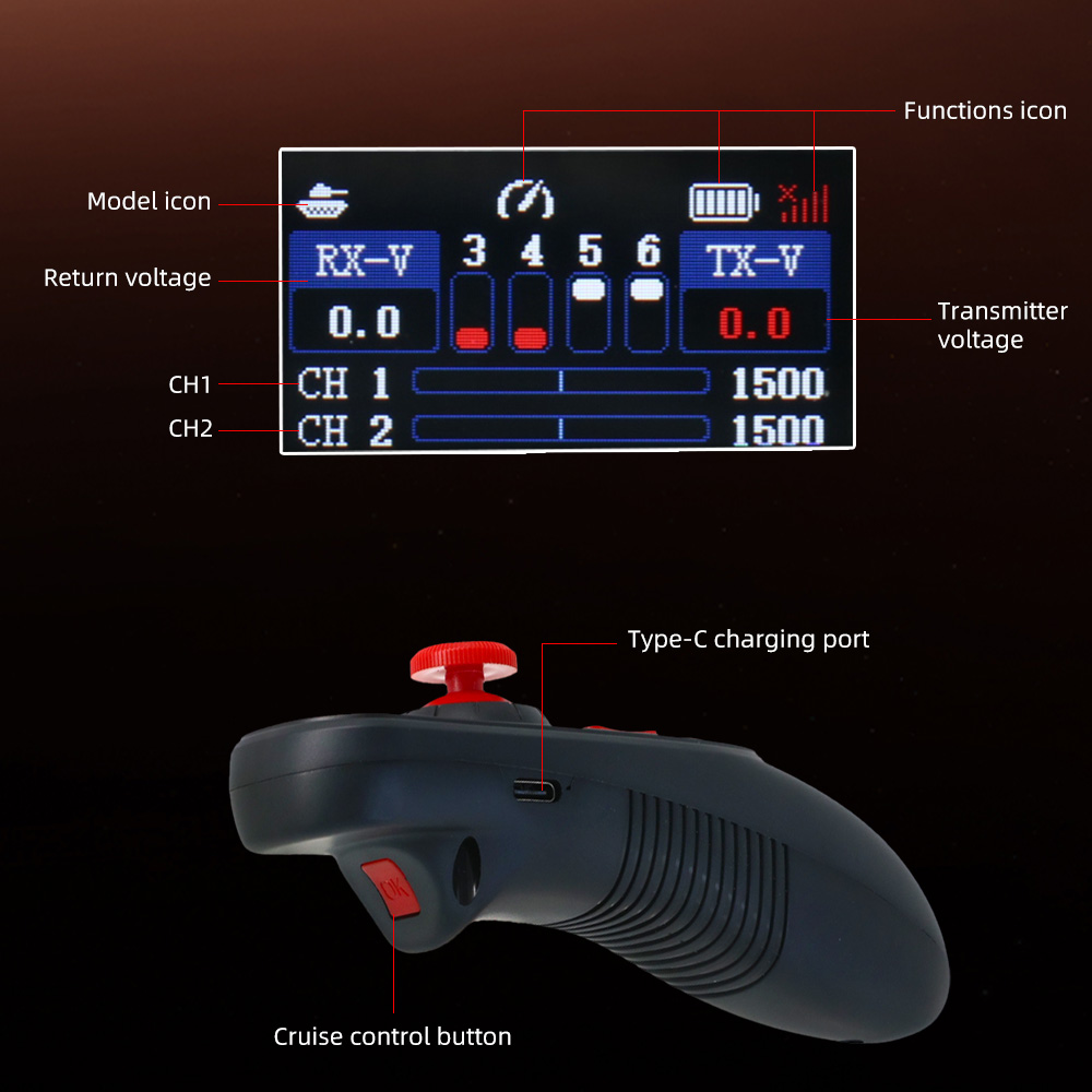 HOTRC DS-650 6CH 2.4G Radyo Si - Radio Transmitter 6Ch incelemesi ve fiyatı