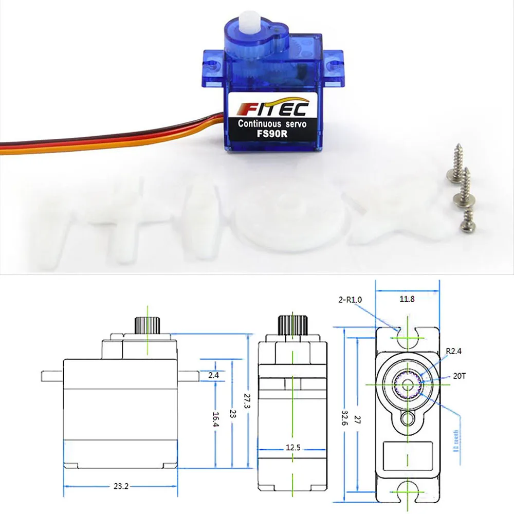 Feetech Mini FS90R Mikro Servo - Rc Hobby Products incelemesi ve fiyatı