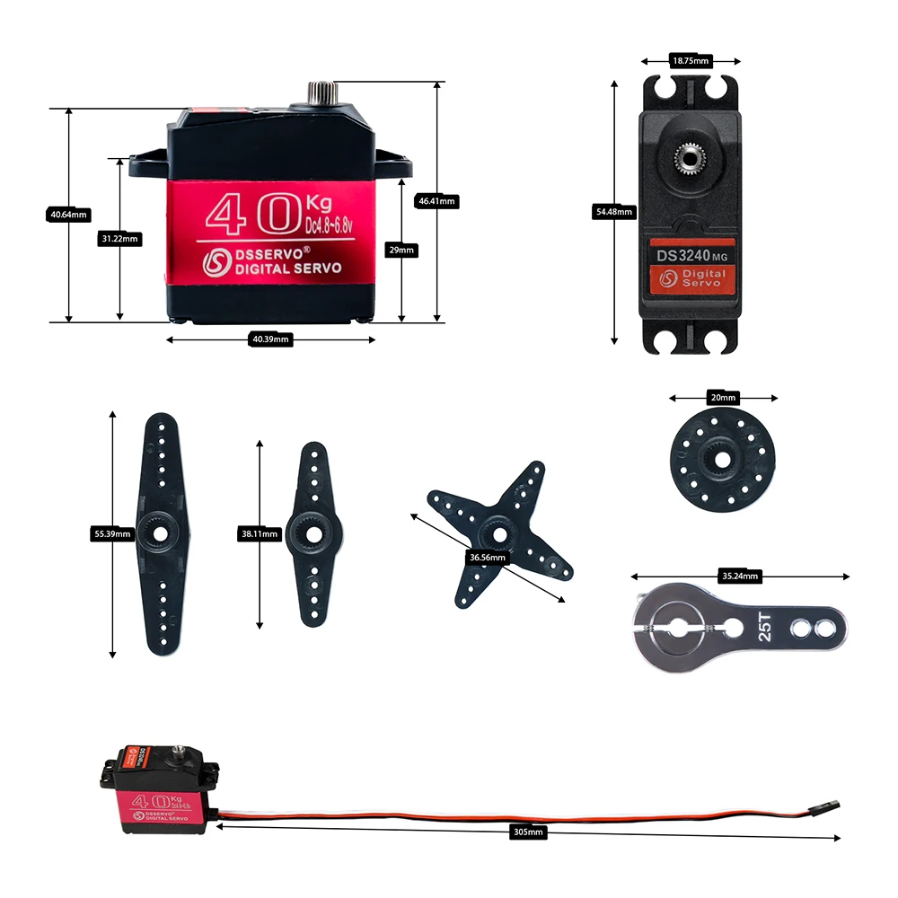 40 KG Dsservo DS3240 Büyük Tor - Rc Hobby Products incelemesi ve fiyatı