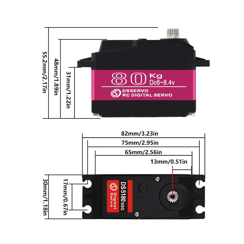 Dsservo Su Geçirmez DS5180 80  - Rc Hobby Products incelemesi ve fiyatı
